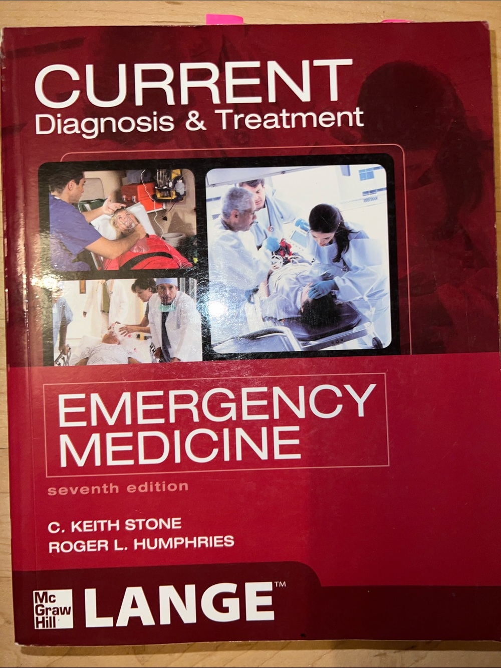 Lange Emergency Medicine Textbook — Red and White Cover